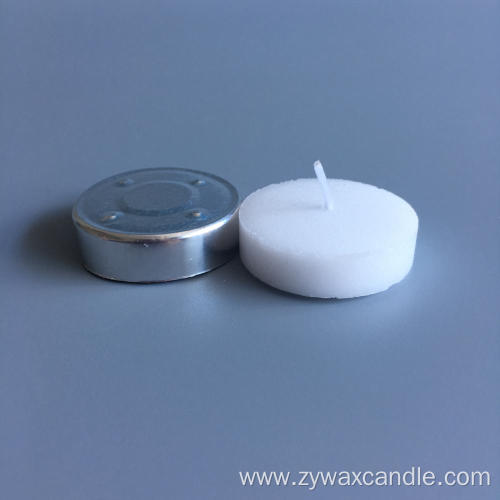 round tin tea candle 12g pressed way tealight